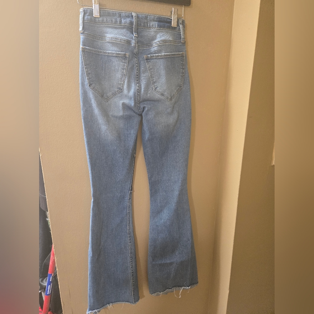 Hollister Blue Flare Patchwork Jeans - image 3